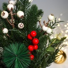 Новогодняя композиция на стол «Зимнее волшебство. Лесной фестиваль», веточки ягод, 30 см - Фото 2