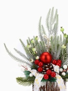 Новогодняя композиция на стол «Зимнее волшебство. Яркая сказка», 35 см - фото 60151132