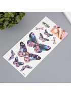 Переводные тату на тело цветные «Бабочки розово-сиреневые», 10?20.5 см (комплект 2 шт) - фото 42933827 Переводные тату на тело цветные «Бабочки розово-сиреневые», 10?20.5 см (комплект 2 шт) - фото 42933827