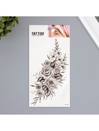 Переводная тату на тело чёрная «Цветочная композиция», 10×20.5 см 10539356 - фото 13719564 Переводная тату на тело чёрная «Цветочная композиция», 10×20.5 см 10539356 - фото 13719564