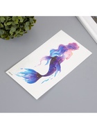 Переводная тату на тело цветная «Русалка фиолетовая», 11.4×21 см 10539365