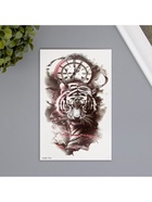 Переводная тату на тело цветная «Тиг на фоне часов», 11.4?21 см (комплект 2 шт) - фото 42933879 Переводная тату на тело цветная «Тиг на фоне часов», 11.4?21 см (комплект 2 шт) - фото 42933879