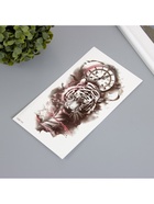 Переводная тату на тело цветная «Тиг на фоне часов», 11.4?21 см (комплект 2 шт) - фото 42933880 Переводная тату на тело цветная «Тиг на фоне часов», 11.4?21 см (комплект 2 шт) - фото 42933880