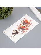 Переводная тату на тело цветная «Лотосы акварельные», 11.4?21 см (комплект 2 шт) - фото 42933892