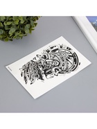 Переводная тату на тело чёрная «Этно. Два», 12×19 см 10539392 - фото 13719609 Переводная тату на тело чёрная «Этно. Два», 12×19 см 10539392 - фото 13719609