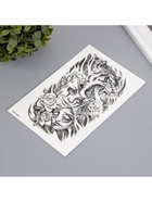 Переводная тату на тело чёрная «Театр», 12×19 см - фото 115681691 Переводная тату на тело чёрная «Театр», 12×19 см - фото 115681691