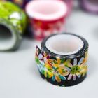 Клейкая лента набор в банке 40 шт. «Цвета», пластик, моток 1.2 см×2.8 м, банка 6.5×10×10 см, МИКС - Фото 6