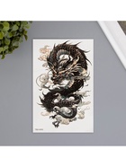 Переводная тату на тело цветная «Облачный чёрный дракон», 12?19 см (комплект 2 шт) - фото 42933961 Переводная тату на тело цветная «Облачный чёрный дракон», 12?19 см (комплект 2 шт) - фото 42933961