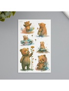 Переводные тату на тело светящиеся с блёстками «Медвежонок», 7.5?12 см (комплект 2 шт) - фото 42933976 Переводные тату на тело светящиеся с блёстками «Медвежонок», 7.5?12 см (комплект 2 шт) - фото 42933976