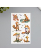 Переводная тату на тело светящиеся с блёстками «Лисёнок», 7.5×12 см 10539432