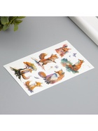 Переводная тату на тело светящиеся с блёстками «Лисёнок», 7.5×12 см 10539432