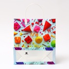 Пакет подарочный «Праздник» мягкий пластик 26×23 см - Фото 2