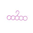 Плечики для галстуков и шарфов, 5 колец, цвет МИКС - Фото 1