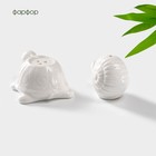 Набор фарфоровый для специй BellaTenero «Черепаха и улитка», 2 предмета: солонка, перечница, 40 мл, цвет белый - фото 25550934