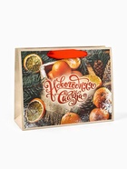 Пакет подарочный новогодний бумажный, «Новогодняя сказка», 24×20×11 см - Фото 2