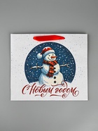 Пакет подарочный крафтовый, «С Новым годом», 30×26×9 см - Фото 4