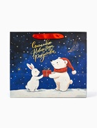 Пакет подарочный крафтовый, «В Новогоднюю ночь», 30×26×9 см - Фото 3