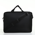 Сумка для ноутбука на молнии, наружный карман, длинный ремень, 40.5×6.5×31.5 см, чёрная - Фото 3