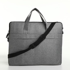 Сумка для ноутбука на молнии, наружный карман, держатель для чемодана, длинный ремень, 37.5×3×27.5 см, серая - Фото 3