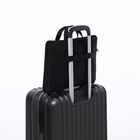 Сумка для ноутбука на молнии, наружный карман, держатель для чемодана, длинный ремень, 37.5×3×27.5 см, чёрная - Фото 5