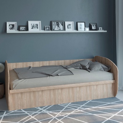 Кровать односпальная «КД – 1.8», 2035×950×700 мм, цвет дуб баррик