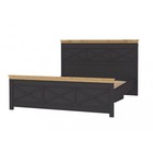 Кровать двуспальная «Лиана – 1», 1782×2110×1165 мм, цвет дуб крафт золотой/графит - Фото 1