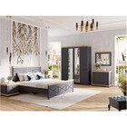 Кровать двуспальная «Лиана – 1», 1782×2110×1165 мм, цвет дуб крафт золотой/графит - Фото 3