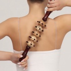 Массажёр «Скалка», универсальный, 36.5×5.8 см, 5 шаров с шипами, деревянный - Фото 4