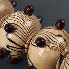 Массажёр «Скалка», универсальный, 36,5 × 5,8 см, 5 шаров с шипами, деревянный - Фото 8