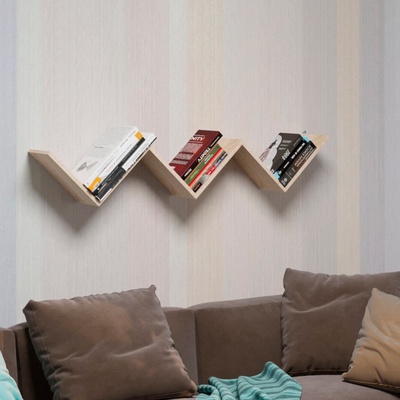 Полка навесная ПН-8 1400х218х260, Дуб сонома