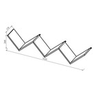 Полка навесная ПН-8 1400х218х260, Дуб грей - фото 14553599