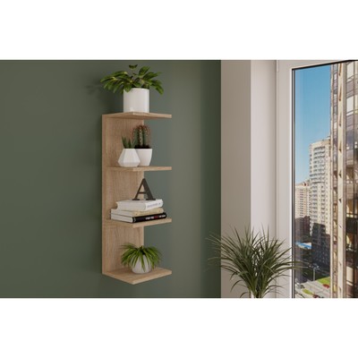 Полка для цветов ПЦ 250х266х815 мм, Цвет ММФ Дуб сонома