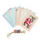 Набор фоторамок с прищепками на веревке 8,5х13 см "Бантики" (8 рамок, 8 прищепок, веревка) - Фото 1