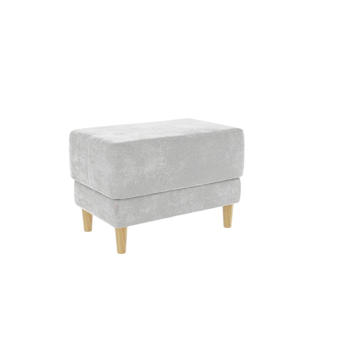 Пуф «Рондо 2», 600×400×455 мм, велюр, цвет галька - Фото 1