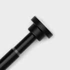 Карниз для ванной SAVANNA, телескопический, 110-200 см, нержавеющая сталь, чёрный - Фото 2