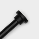 Карниз для ванной SAVANNA, телескопический, 110-200 см, нержавеющая сталь, чёрный - Фото 3