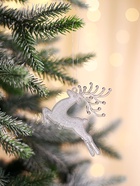 Набор ёлочных игрушек 3 шт. «Зимнее волшебство. Скачущий олень с текстурой» пластик, 7×7 см, прозрачный 10514198