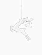 Набор ёлочных игрушек 3 шт. «Зимнее волшебство. Скачущий олень с текстурой» пластик, 7×7 см, прозрачный - Фото 4