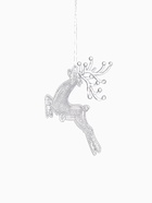 Набор ёлочных игрушек 3 шт. «Зимнее волшебство. Скачущий олень с текстурой» пластик, 7×7 см, прозрачный - Фото 6