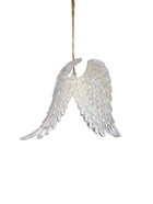Ёлочная игрушка «Зимнее волшебство. Крылья ангела сияние» пластик, 9.5×15 см, прозрачный - Фото 8