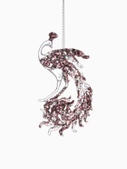 Ёлочная игрушка «Зимнее волшебство. Павлин сияние блеск» пластик, 14×7.5 см, прозрачно-розовый - Фото 5