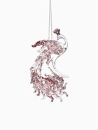 Ёлочная игрушка «Зимнее волшебство. Павлин сияние блеск» пластик, 14×7.5 см, прозрачно-розовый - Фото 8