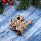 Ёлочная игрушка «Зимнее волшебство. Паровозик блеск» пластик, 9х8 см, золото 10514234