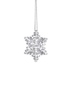 Ёлочные игрушки 6 шт. «Зимнее волшебство. Снежинка резная» пластик, 5.5×5.5 см, прозрачный 10514247