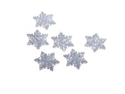 Ёлочные игрушки 6 шт. «Зимнее волшебство. Снежинка резная» пластик, 5.5×5.5 см, прозрачный 10514247
