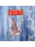 Ёлочная игрушка «Зимнее волшебство. Ёлочка сияние звезда», 14×8 см, розовый - Фото 4