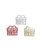 Ёлочные игрушки 3 шт. «Подарок с конфетками» 8×8.5 см, МИКС - Фото 4