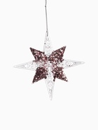 Ёлочная игрушка «Зимнее волшебство. Звезда сияние серединка блеск», 12×12 см, прозрачно-розовый 10514257