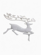 Ёлочная игрушка «Зимнее волшебство. Бегущий олень» пластик, 10×15 см, белый 10514259