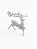 Ёлочная игрушка «Зимнее волшебство. Бегущий олень» пластик, 10×15 см, белый 10514259